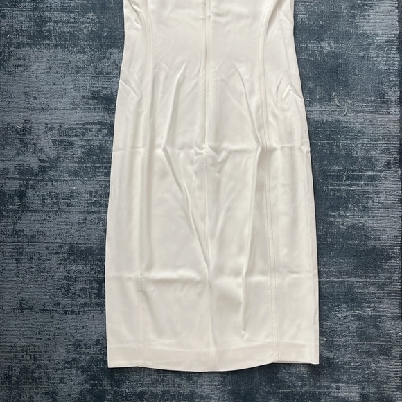 Theory Women’s 4 Cream Bi-Stretch Crepe Power Dress - Picture 7 of 9